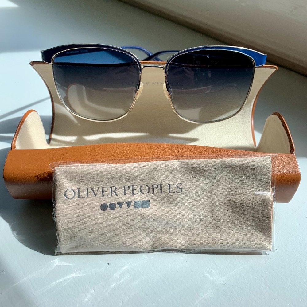 Blue Oliver Peoples Sunglasses